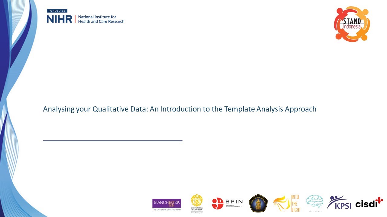 Analysing your Qualitative Data: An Introduction to the Template Analysis Approach