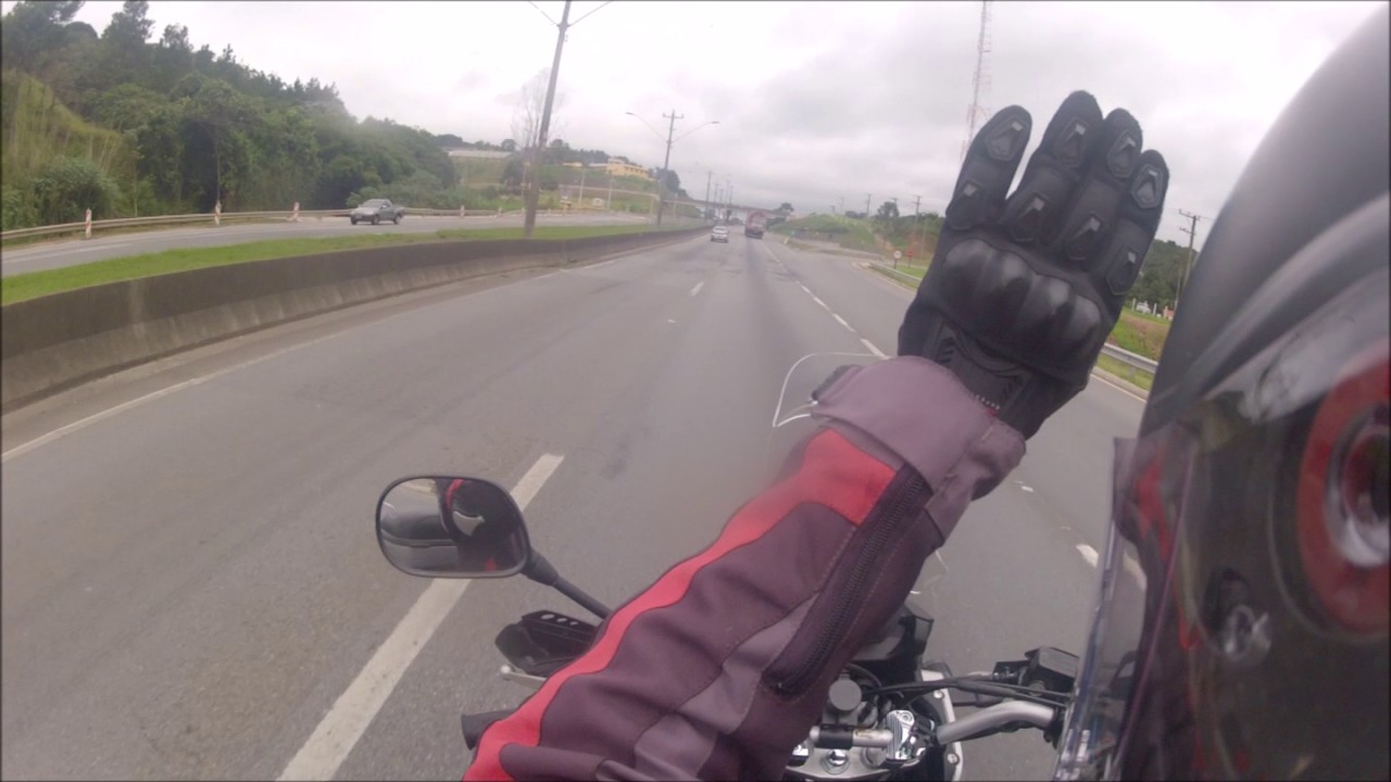 Avaliação da bolha Acrilsul com defletor na estrada a 100km/h