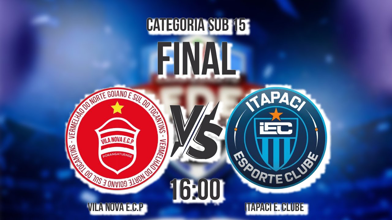 CAMPEONATO CEDES - VILA NOVA E.C. VS ITAPACI E.C. - SUB 15 - EM MUTUN&Oacute;POLIS