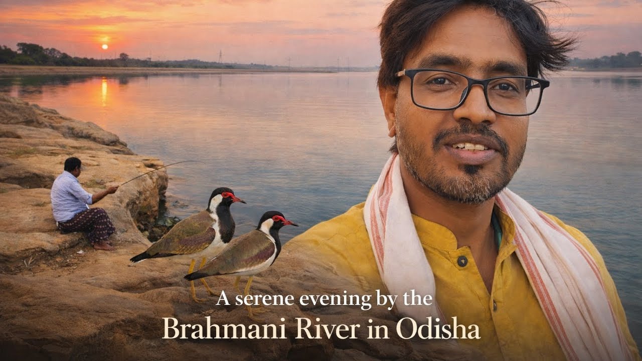 A serene evening by the Brahmani River in Odidha