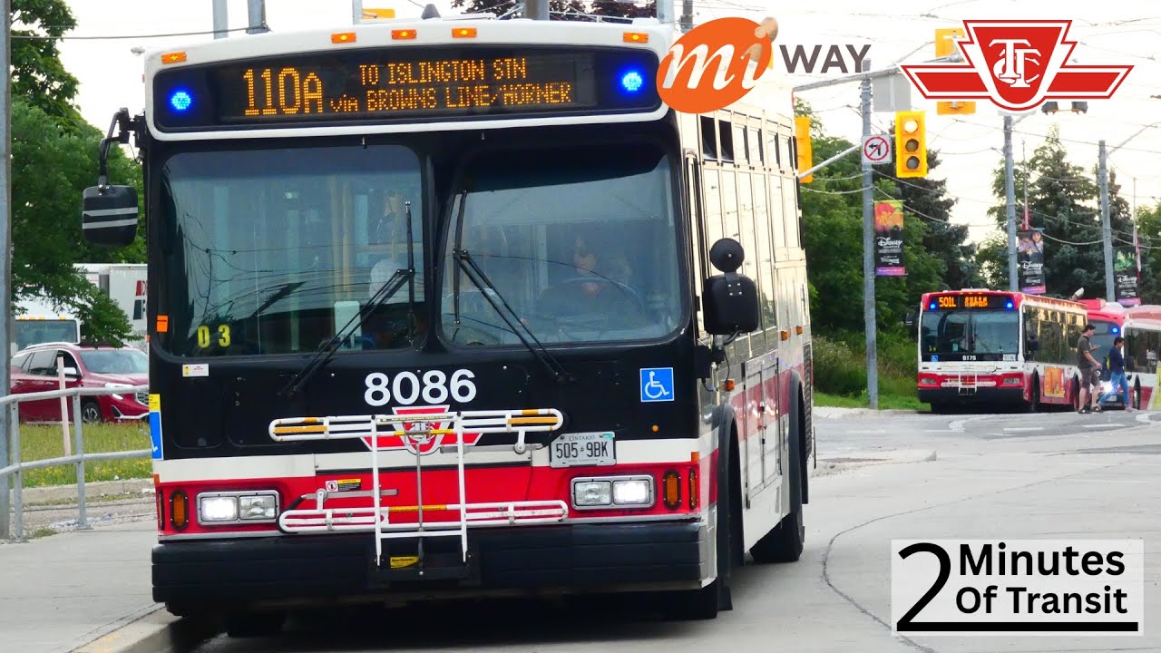 2 Minutes Of Transit | TTC Streetcars, TTC Buses & MiWay Buses At Long Branch