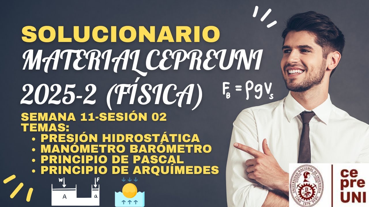 Material de estudio CEPREUNI 2025-2 (S11S02) - Principio de Pascal y Arquímedes
