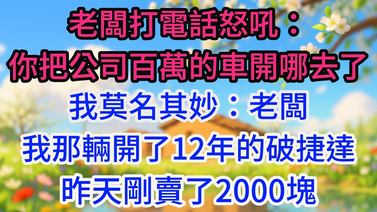 老闆打電話怒吼：你把公司800萬的車開哪去了？我莫名其妙：老闆，我那輛開了12年的破捷達，昨天剛賣了2000塊