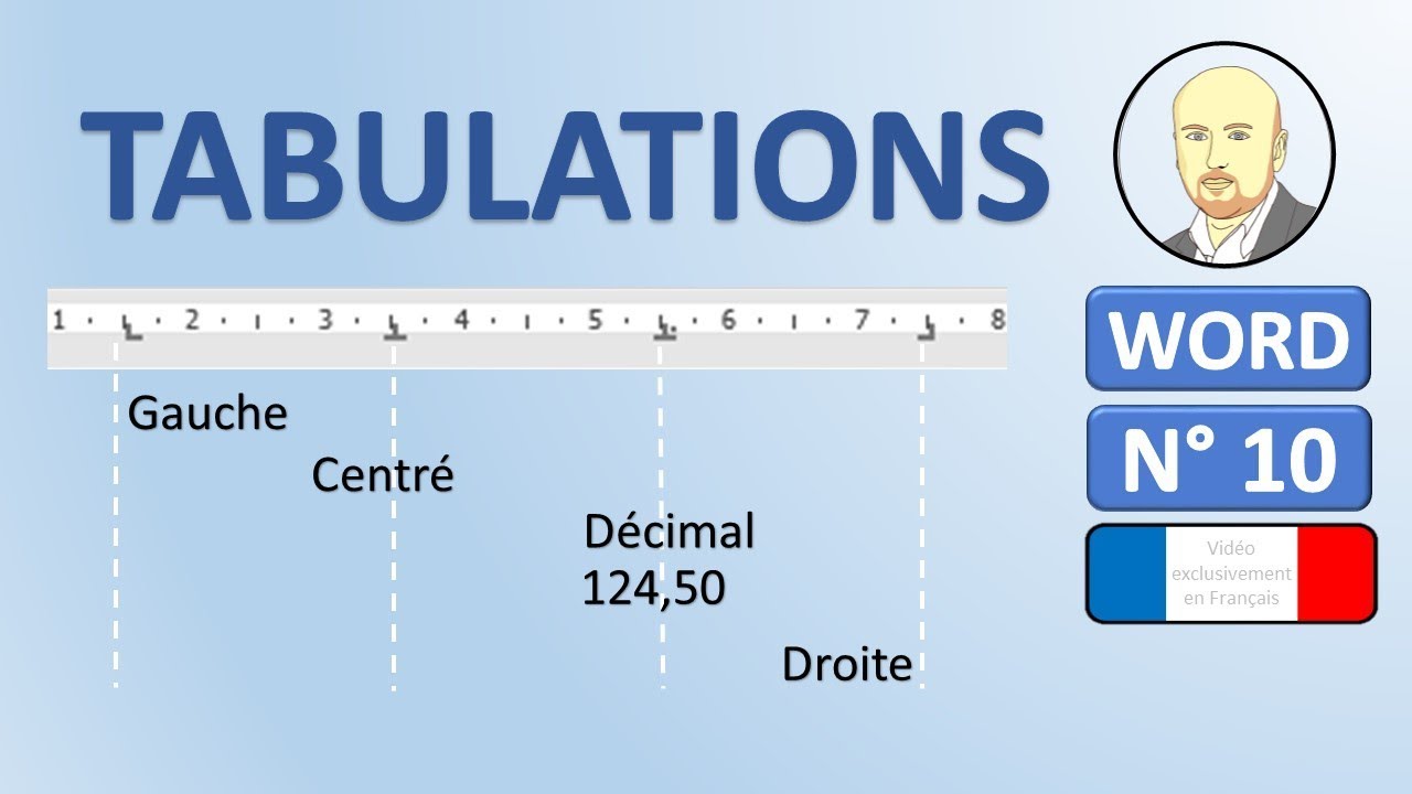WORD 10 - Les tabulations