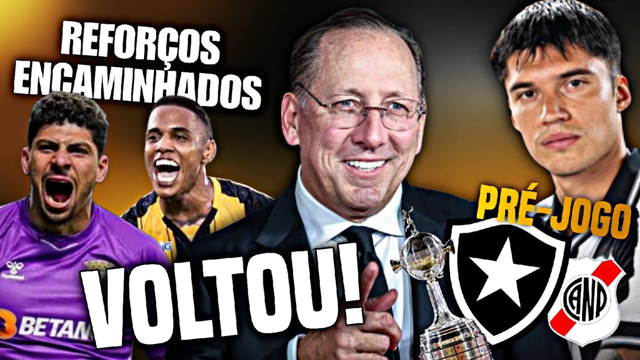 TEXTOR VOLTA AO COMANDO | REFORÇOS ENCAMINHADOS | PRÉ-JOGO BOTAFOGO X NACIONAL POTOSÍ - Canal do PH