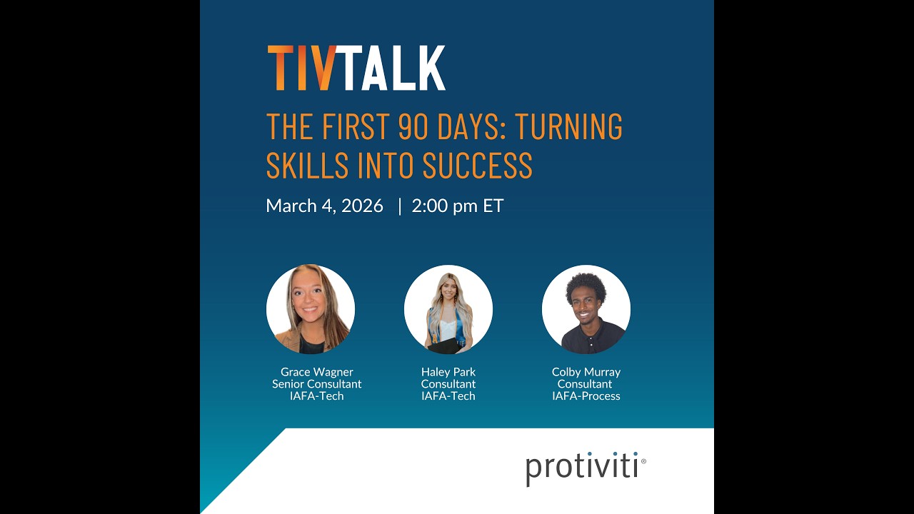 TIV Talk | The First 90 Days: Turning Skills into Success