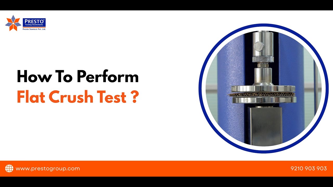 How to Perform Flat Crush Test – ISO 3035 Method Explained | Presto Demo