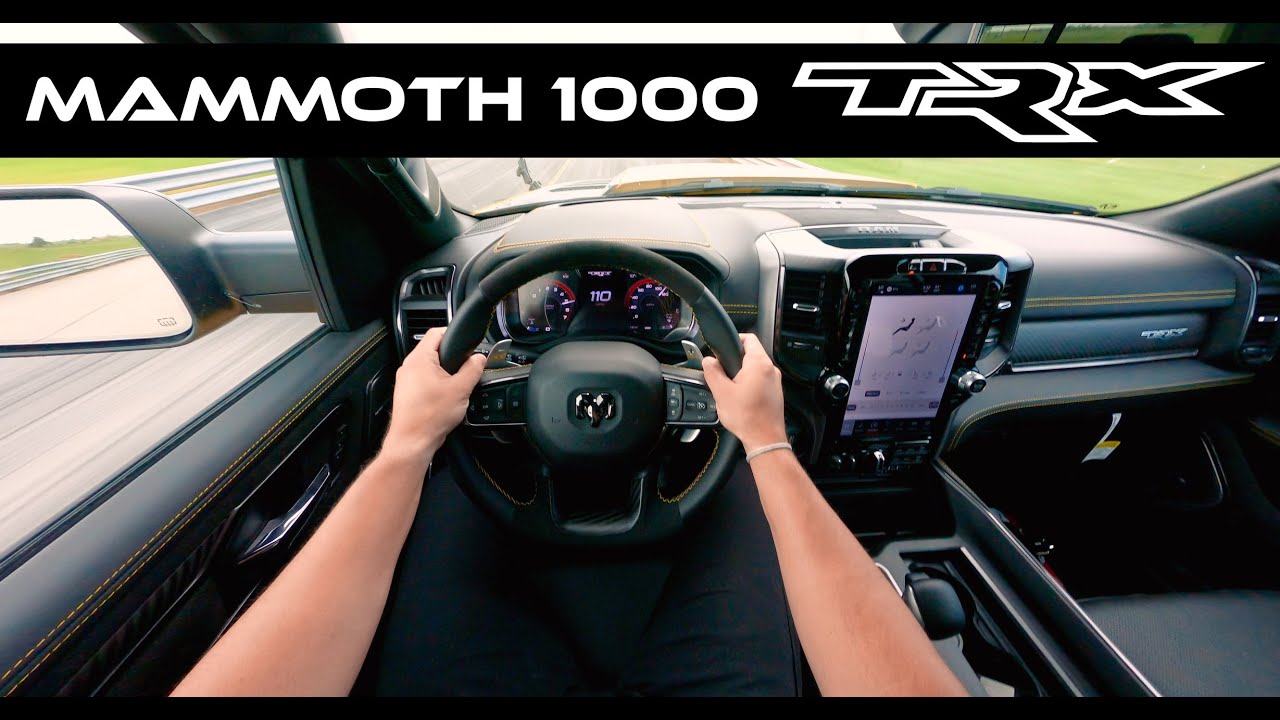 1000 Horsepower RAM TRX POV Test Drive // MAMMOTH 1000 Upgrade by Hennessey