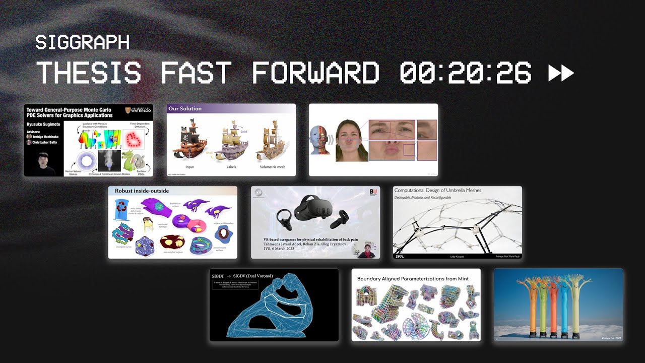 SIGGRAPH Thesis Fastforward 2026