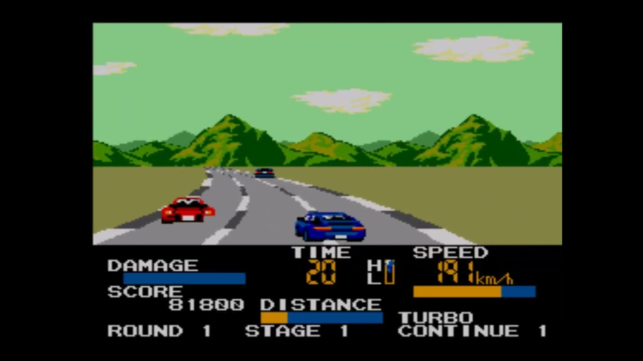 Taito Chase HQ -  Sega Master System Game Play