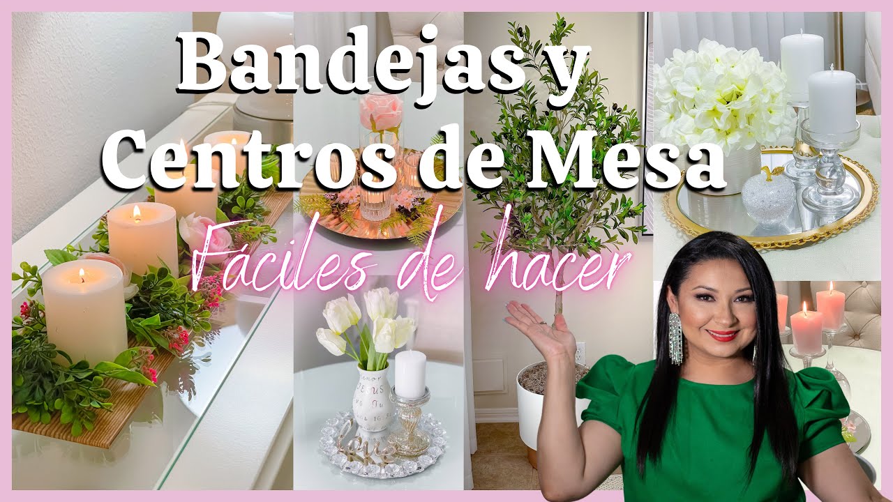 BANDEJAS y CENTROS de MESA fáciles de hacer / Manualidades para decorar / Centerpiece