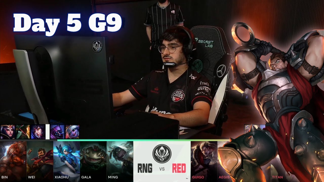RNG vs RED - Day 5 LoL MSI 2022 Group Stage | Royal Never Give Up vs Red Canids full game