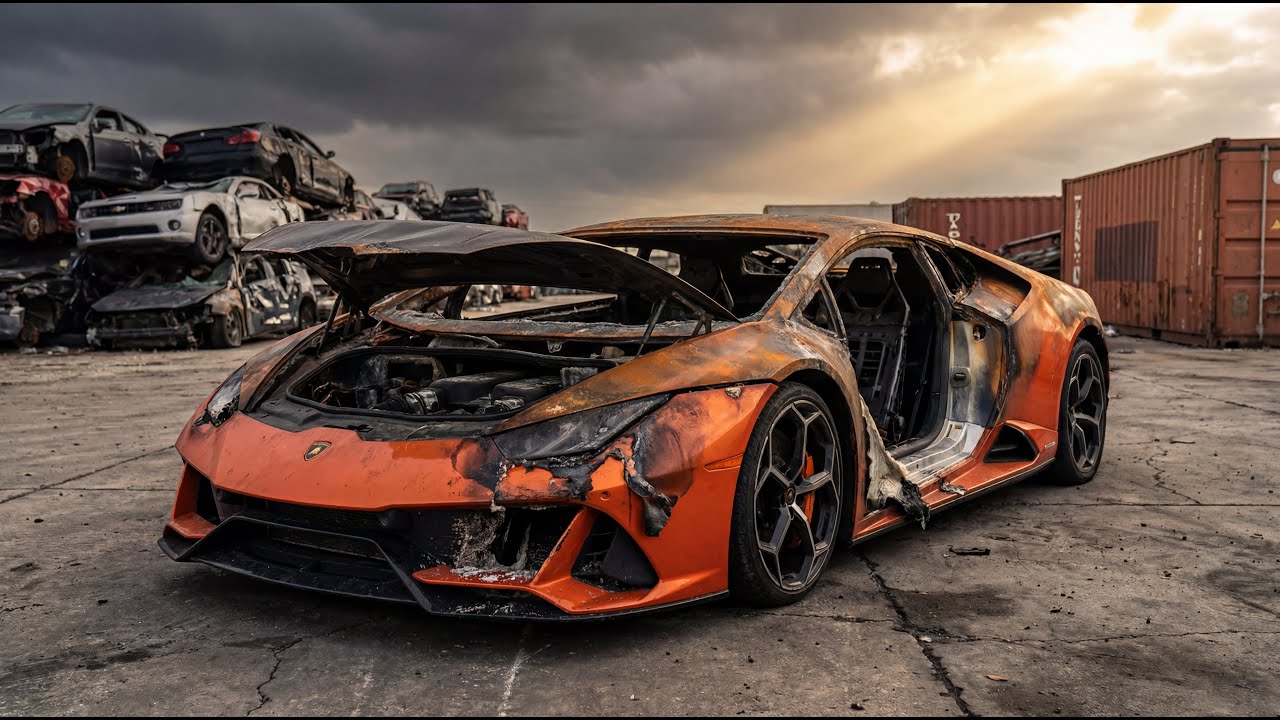 ASMR Car Restoration | 2020 Lamborghini Huracan Burned Car Full Restoration