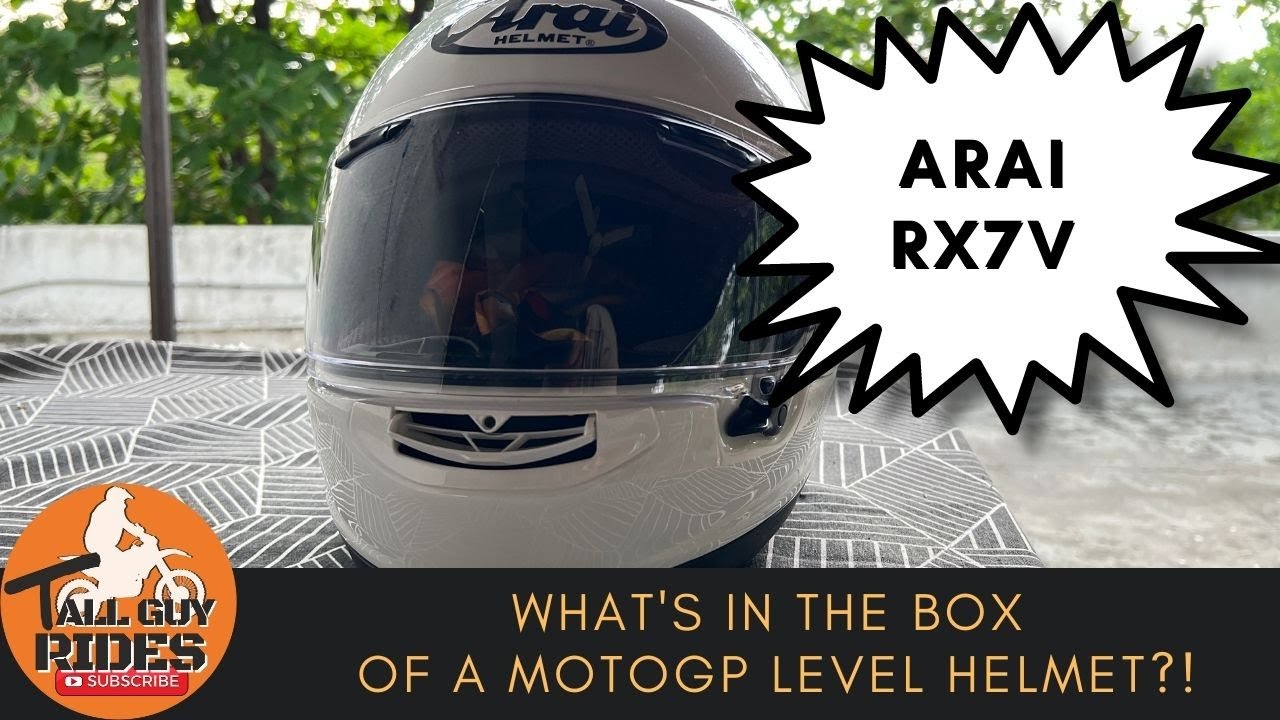 Unboxing my dream helmet || Arai RX7V || MotoGP spec helmet || TallGuyRides