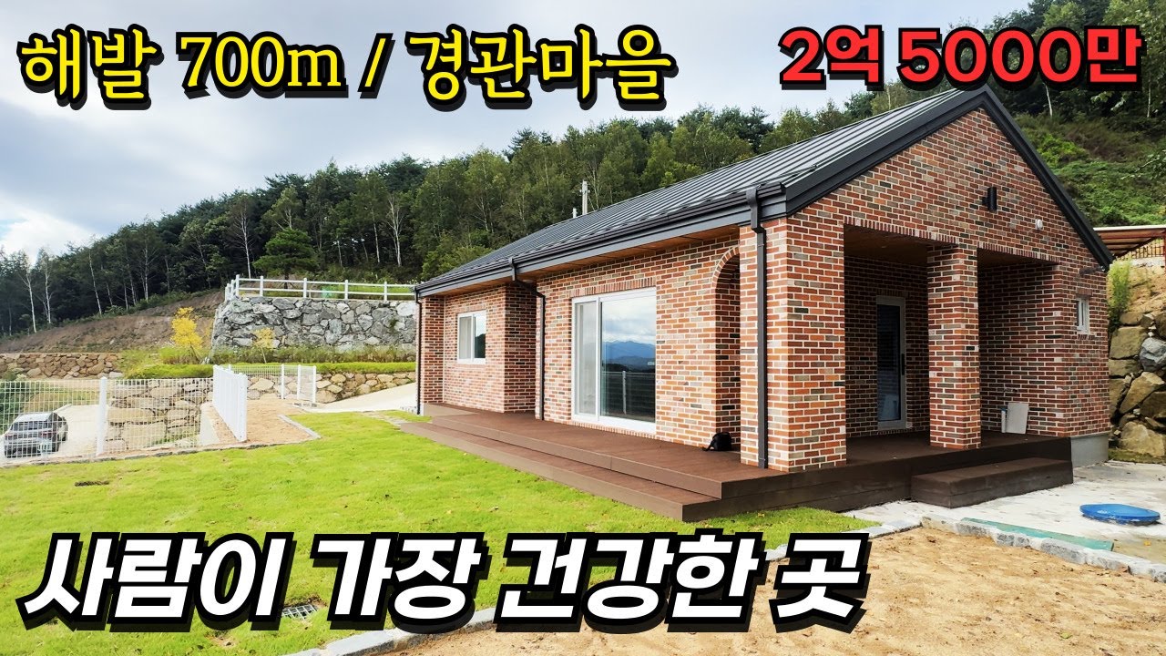 가장 건강한 고도 700미터 / [둔내]시내 가까운 / 신선이 보는 전망 / 대지145평 건25평 / 2억 5000만