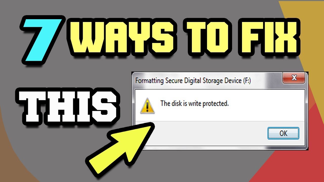 7 Ways to Remove Write Protection from Pen Drive or SD Card | Tech Zaada
