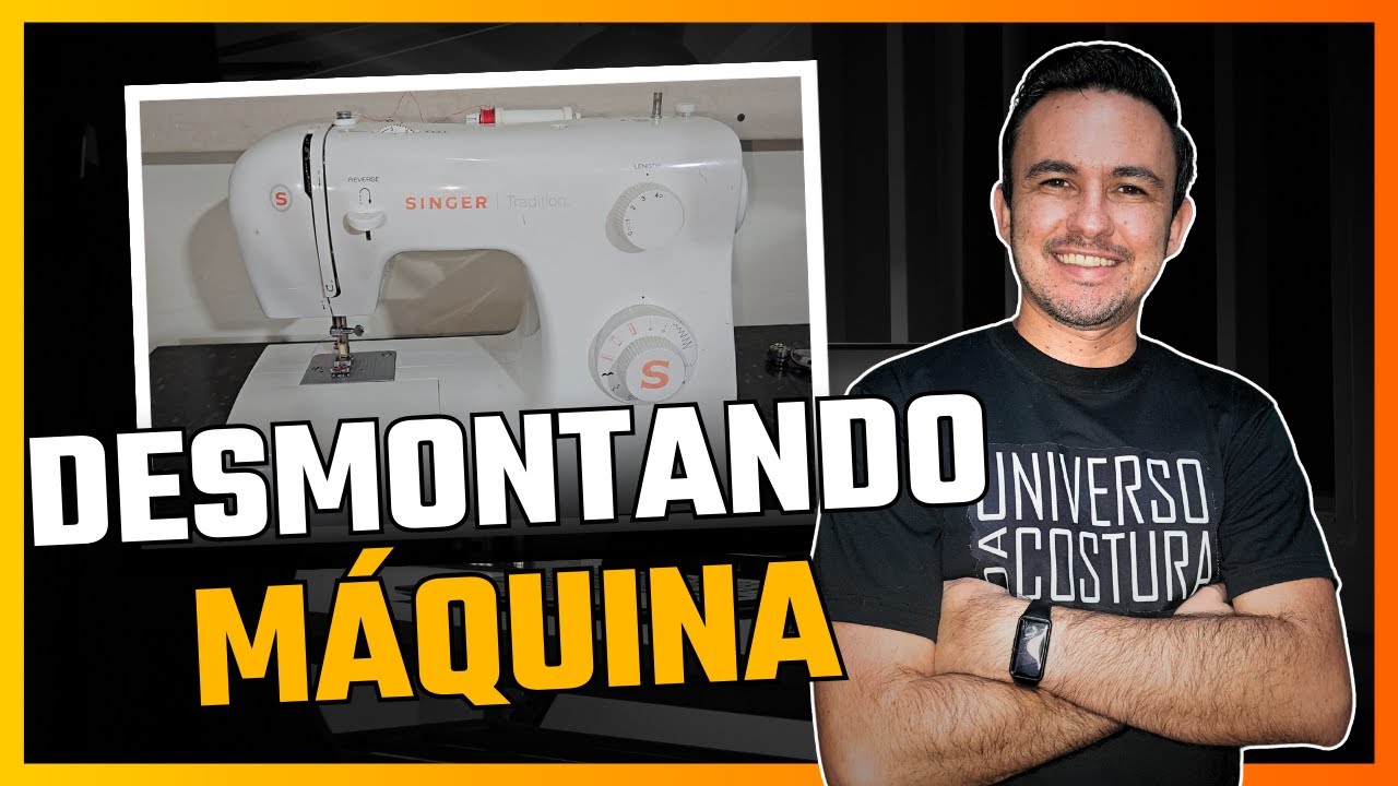 Como desmontar a parte da frente da máquina de costura Singer Tradition