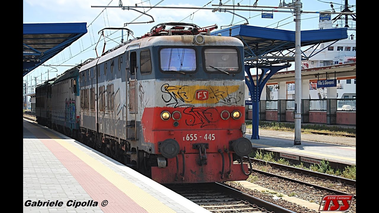 [HD - Zug,Train] Treni Merci Trenitalia Cargo (Caimani&Tigri) in transito a Villa San Giovanni