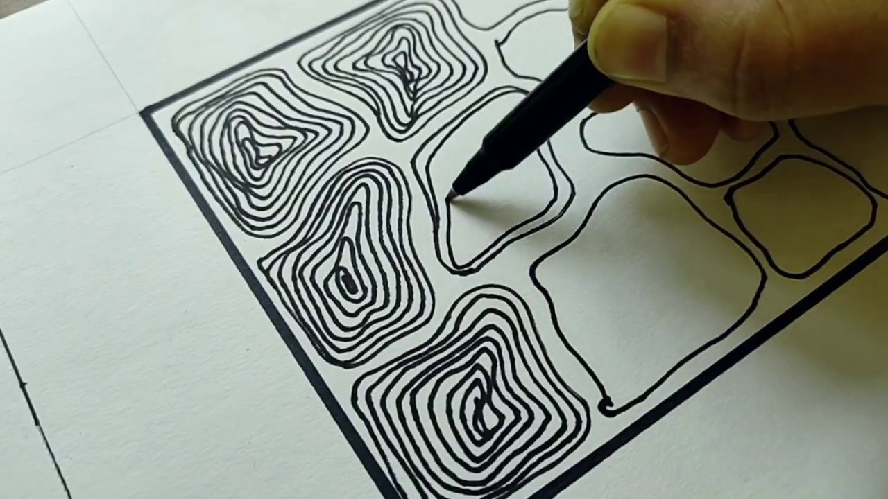 Simple Pattern Drawing for All/Daily Challenge #07/Marker Drawing/Easy Drawing for begginers