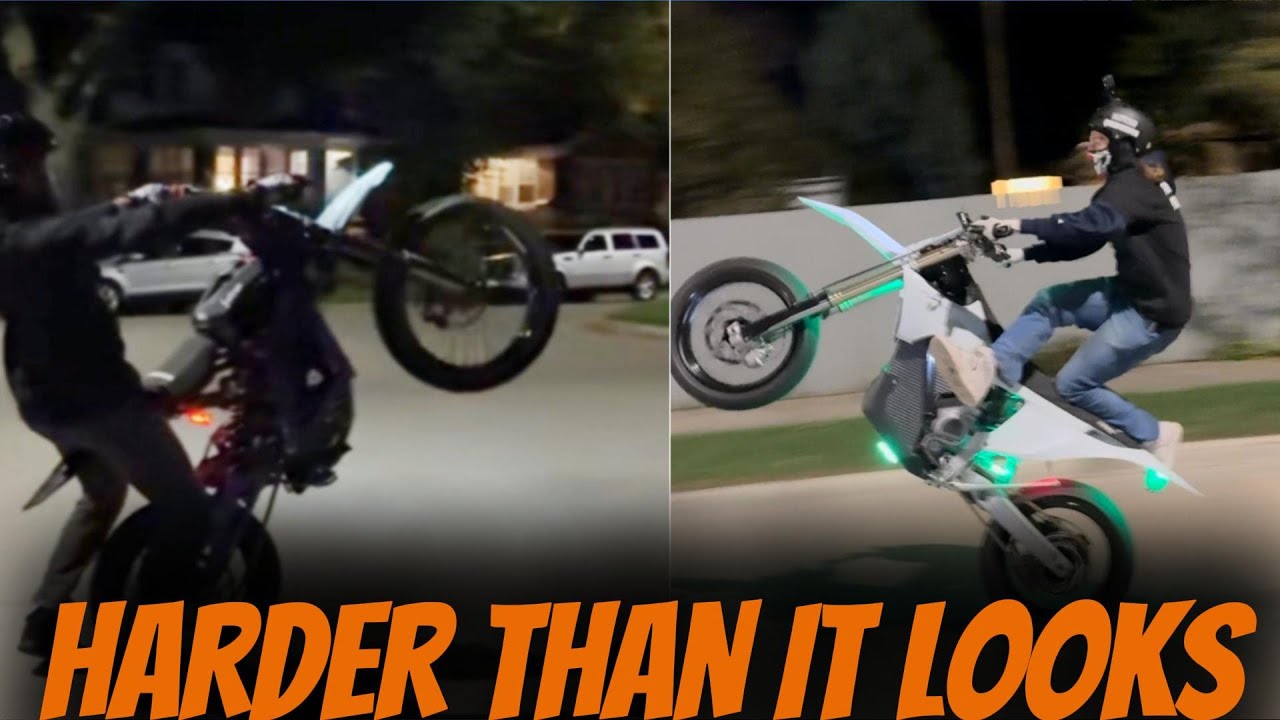 Learning to WHEELIE A SURRON?!