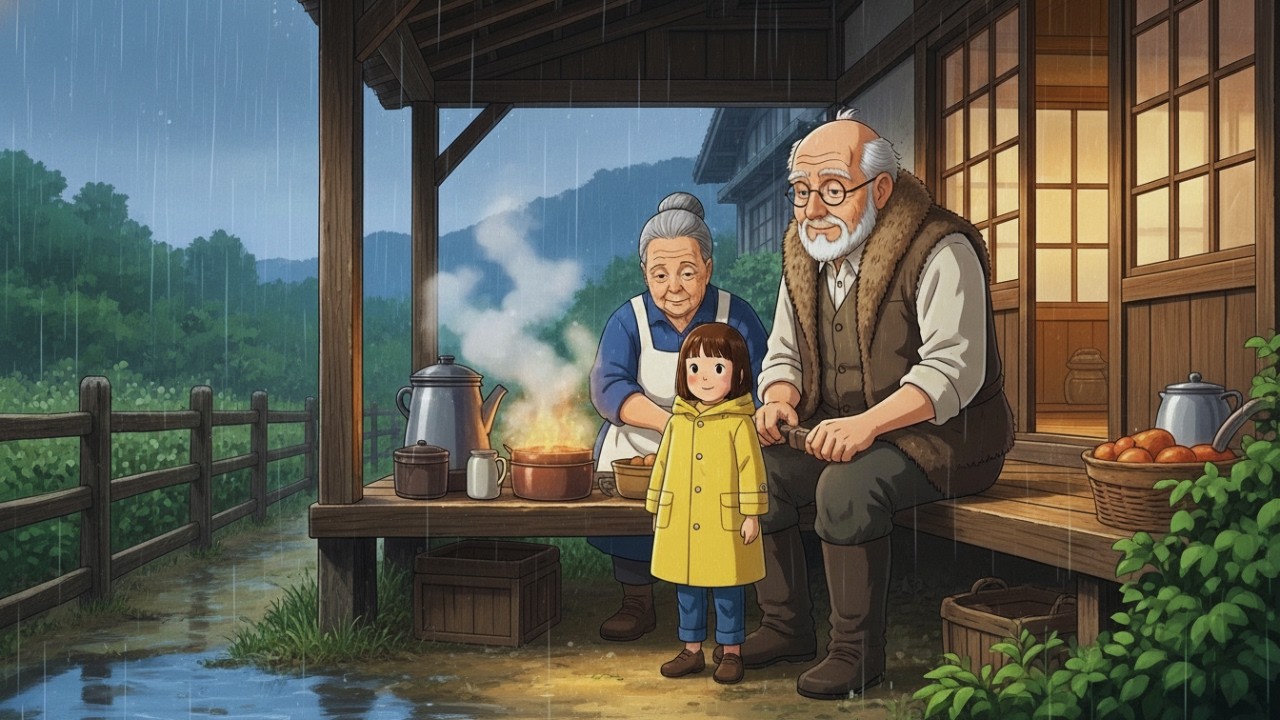 Eine ruhige Regenwoche bei meinen Großeltern: Frieden und Hausmannskost | Ghibli-Stil