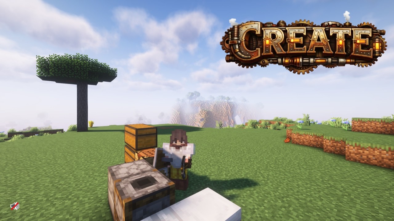 Membina Fram vilager di World Solo Suvival mod Create #3🔴#minecraftmod #minecraftmalaysia (MY) 🇲🇾