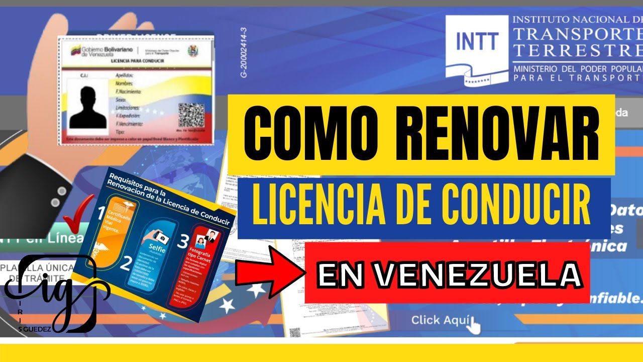 Como SOLICITAR RENOVACION de LICENCIA DE CONDUCIR Online en VENEZUELA 2022