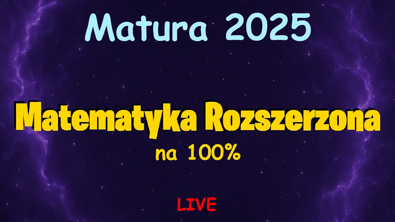 ROZWIĄZANIA MATURA 2025 |Matematyka Rozszerzona Formuła 2023 i 2015| *100%*
