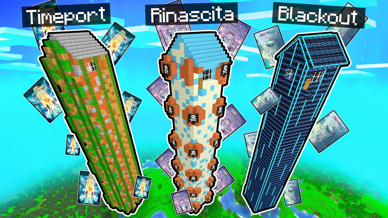 CASA ALTA TIMEPORT VS CASA ALTA RINASCITA VS CASA ALTA BLACKOUT! - MINECRAFT