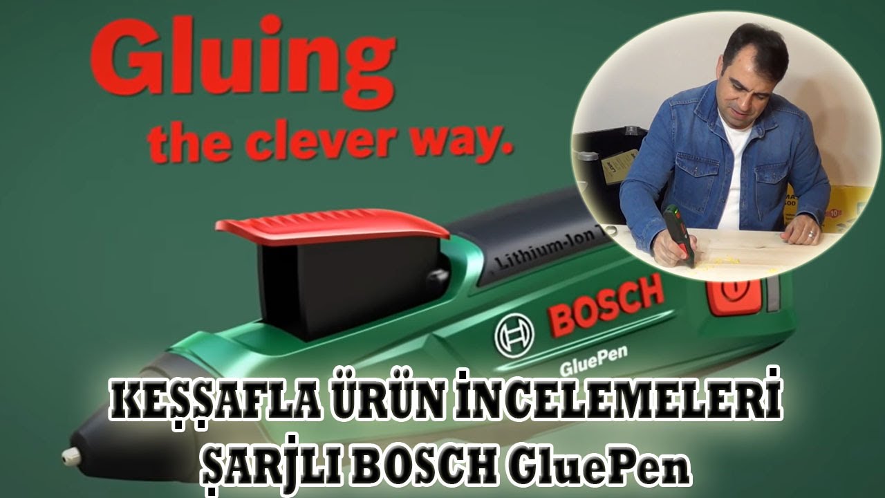 HARİKA BİR SİLİKON TABANCASI İNCELEMESİ: ŞARJLI BOSCH GluePen. UNBOXING Bosch GluePen. PERFECT!