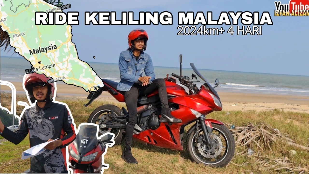 Ride keliling Malaysia (semenanjung) 2024km+ 4hari #er6f #kawasaki IZFAN ALIZAM