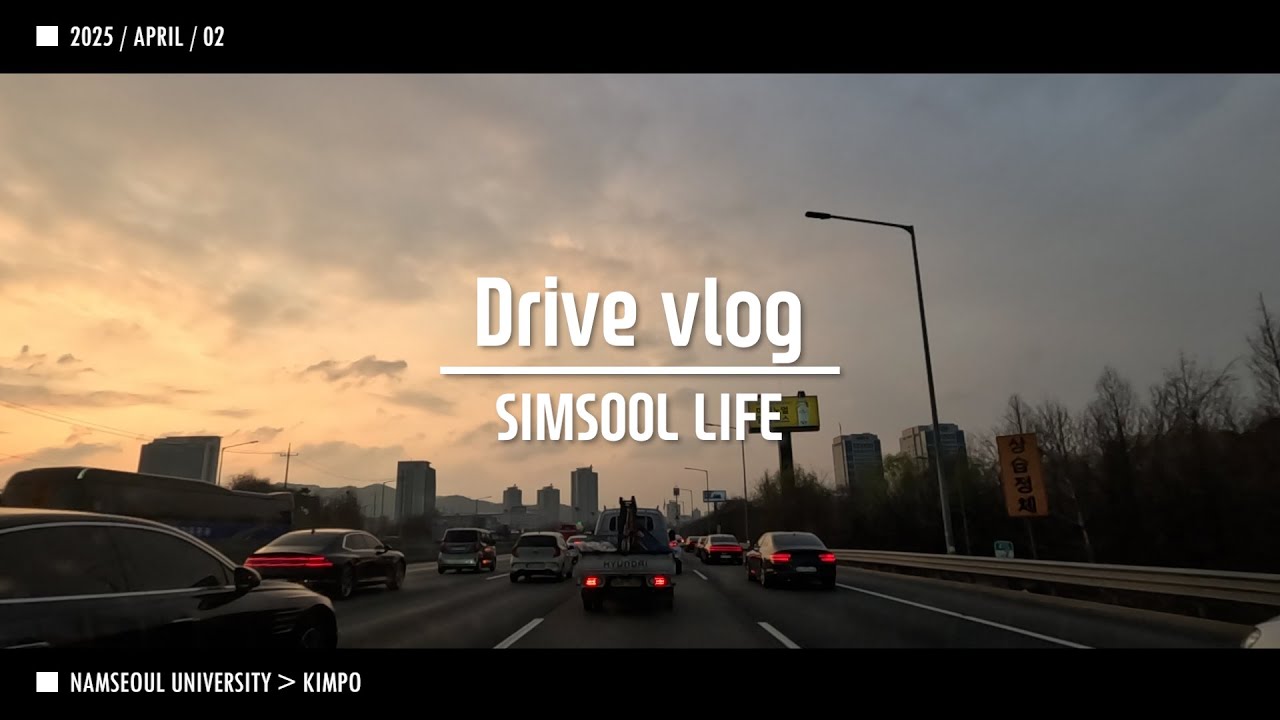 2025 0402 퇴근 Driver Vlog SIMSOOL 남서울대 김포