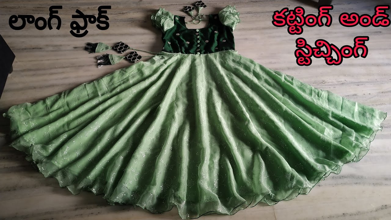 log frock cutting and sticthing/12 years baby frock#fashion #dress #design #fullcircle#model#kidzs