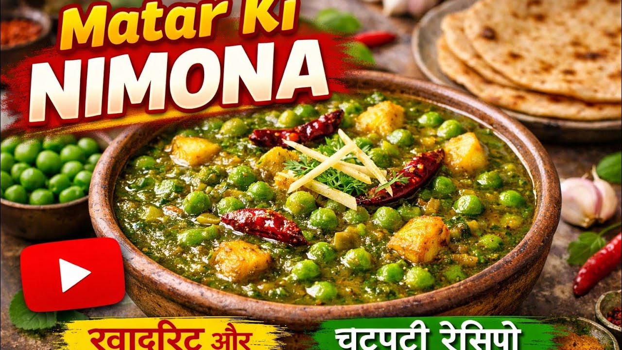 ❤Traditional Matar Nimona | Jaise Gaon Mein Banta Hai
