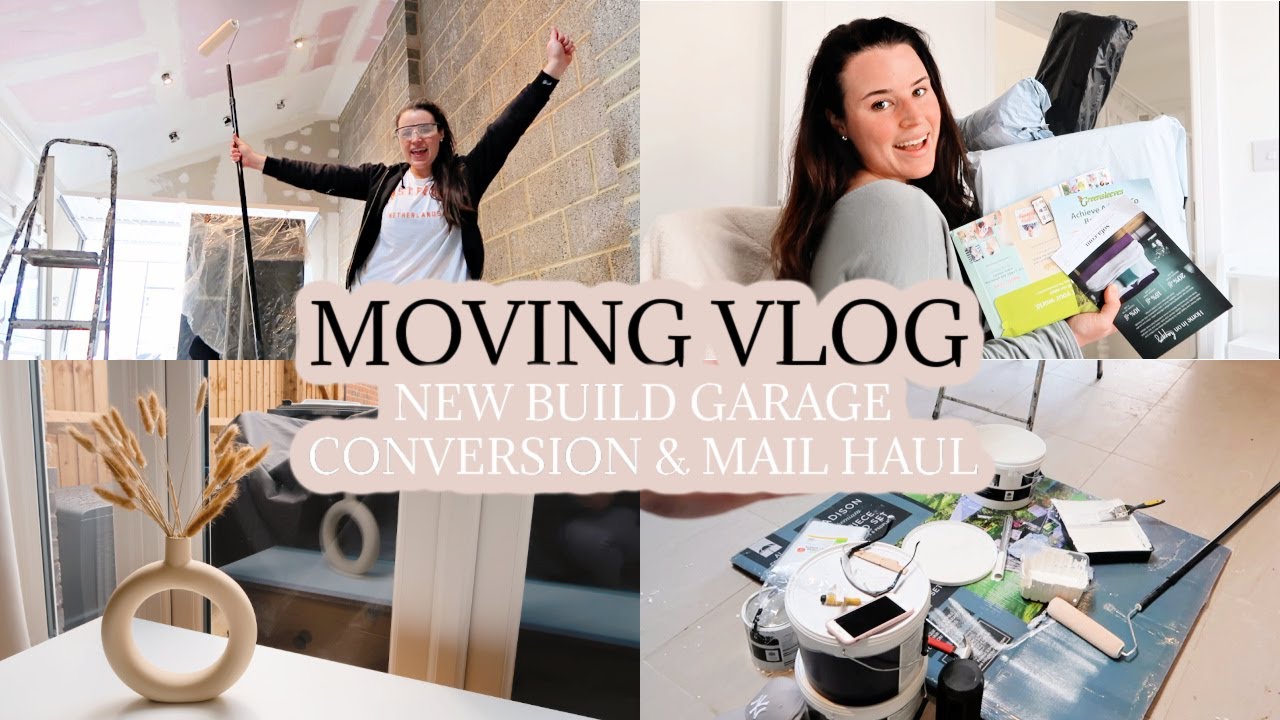 MOVING VLOG | NEW BUILD GARAGE CONVERSION, MAIL HAUL & DOUGHNUT VASE!