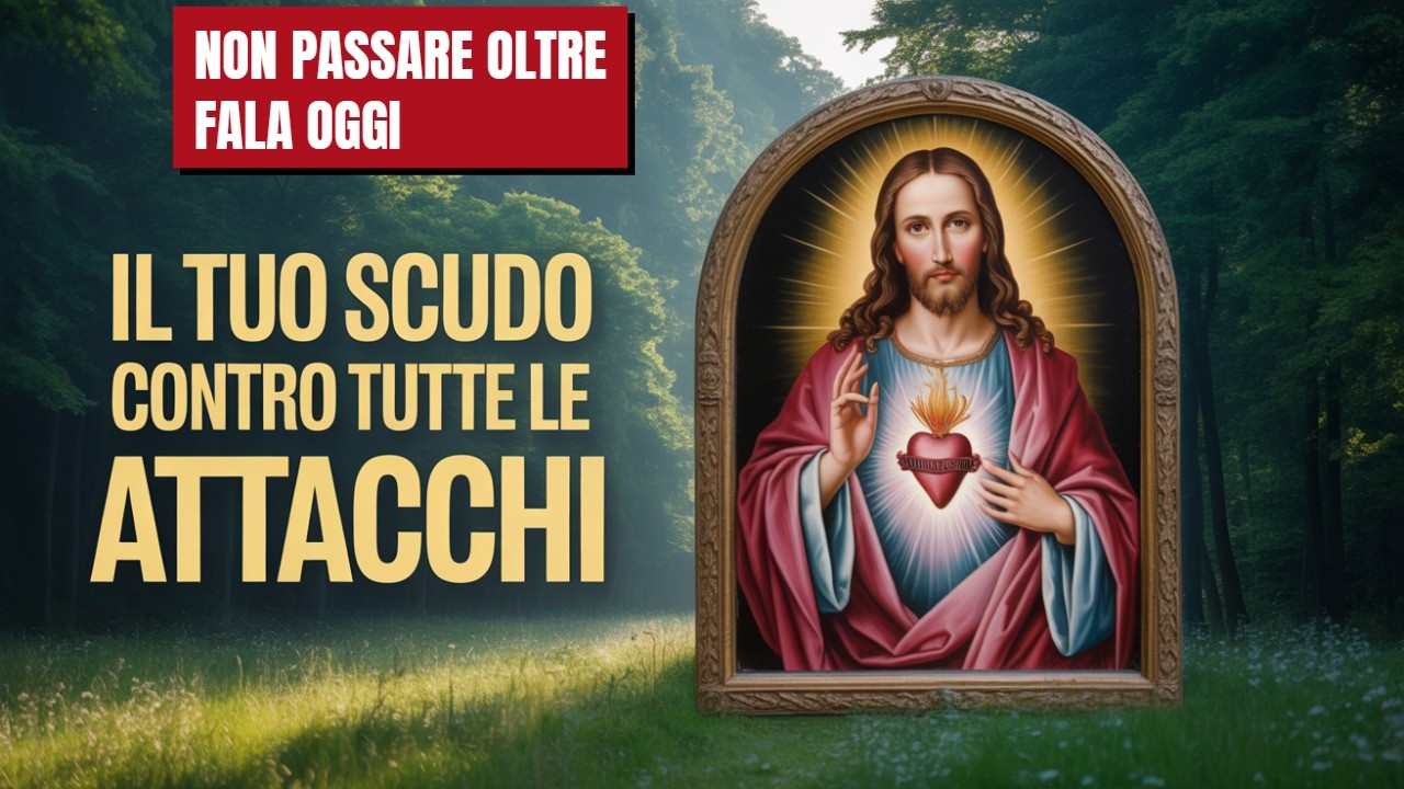 Preghiera potente al sacro cuore di Gesù,  tuo scudo contro tutte le attacchi.