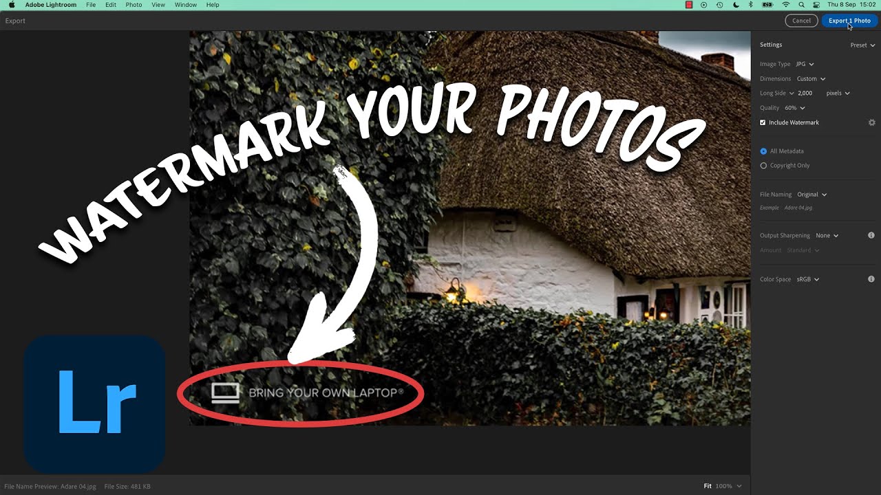 Как добавить водяные знаки в Adobe Lightroom