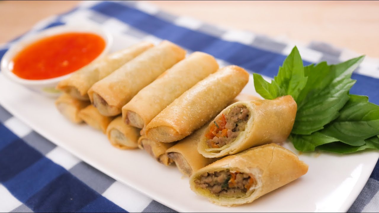 Green Curry Spring Rolls Recipe | Thai Recipes เปาะเปี๊ยะเขียวหวาน