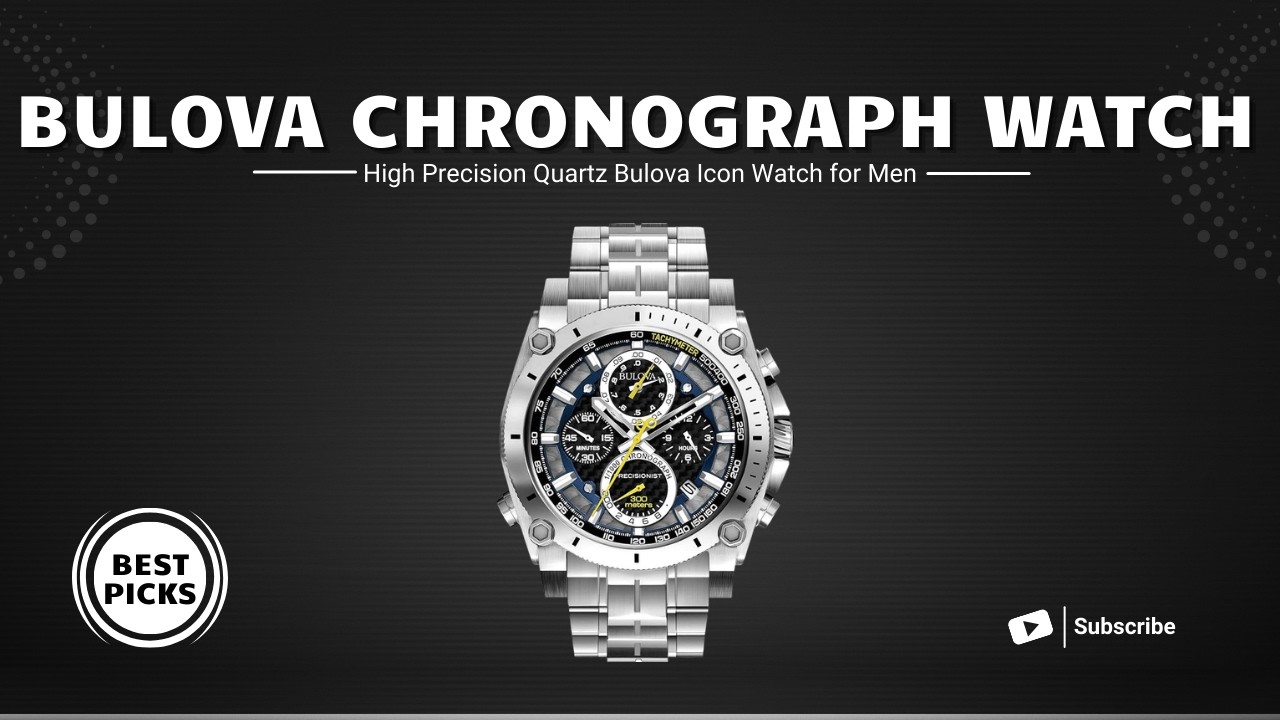 Bulova Icon Chronograph with Curved Mineral Crystal – Luxury Look for Less