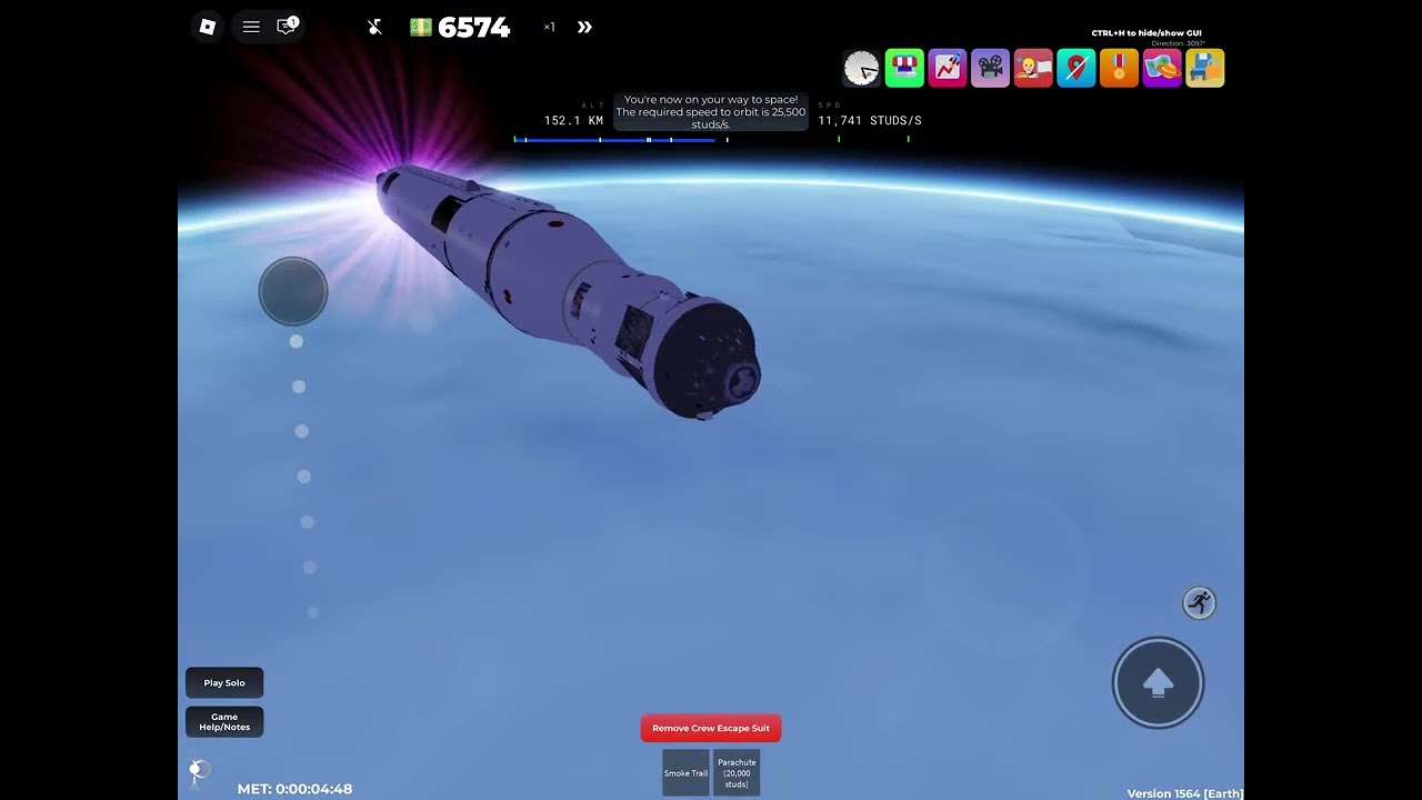 Playing Space sailors roblox