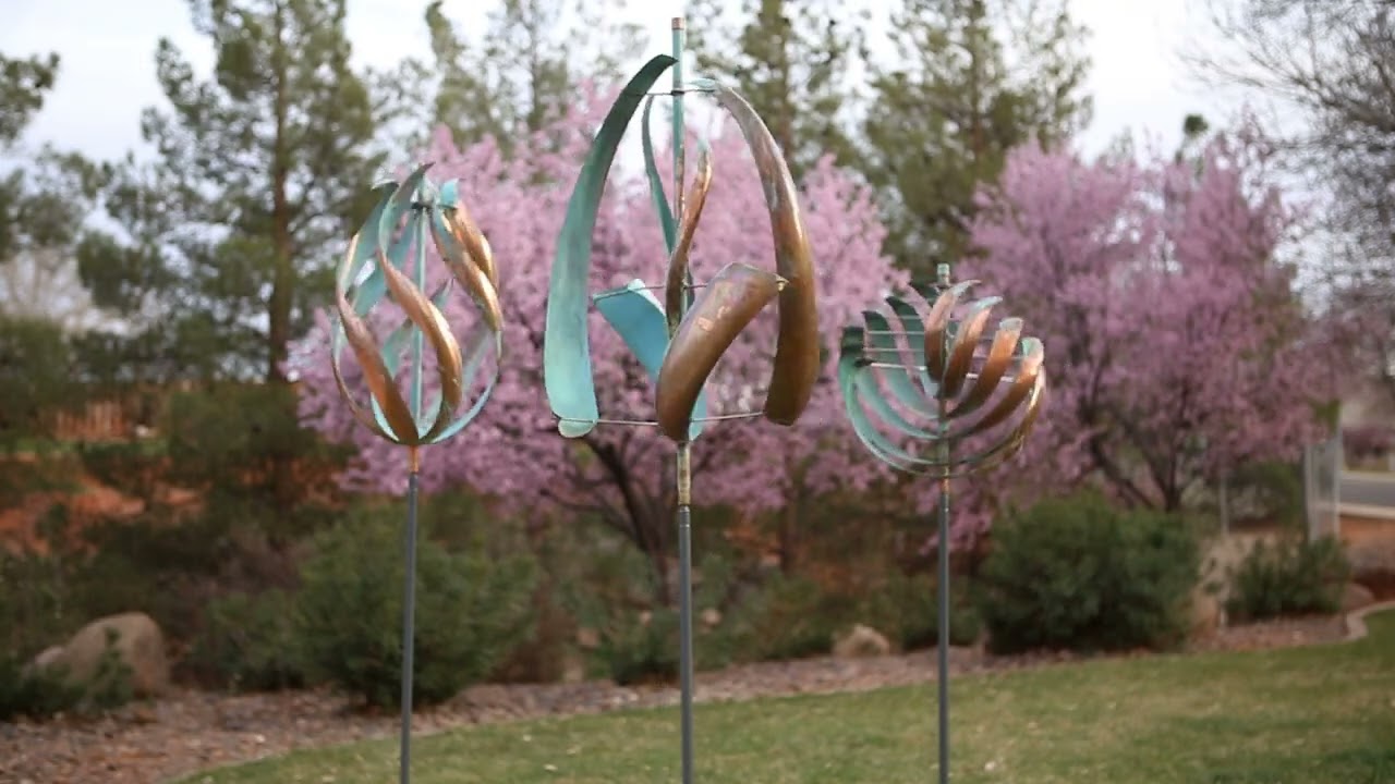Whitaker Wind Sculpture Spring Copper and Stainless Steel HiRes