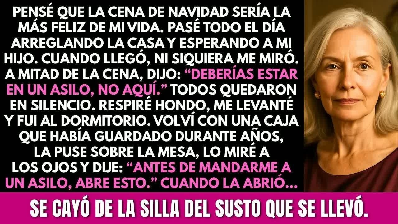 “¡Deberías estar en un asilo, no aquí!” dijo mi hijo. Le entregué una caja secreta; cuando la abrió…