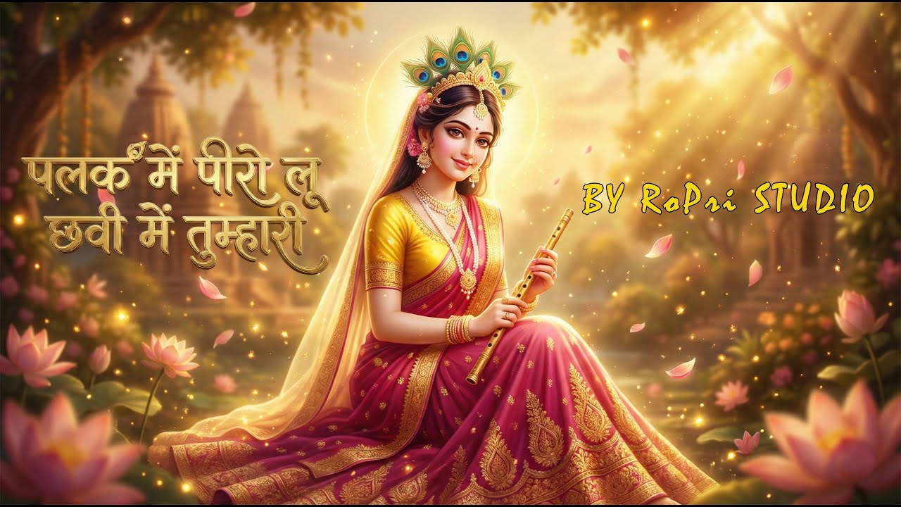 🌸पलक में पिरो लू छवि में तुम्हारी🌸Palak Me Piro Lu Chave Me Tumhare|Radha Radha Jaap| #newbhaktisong