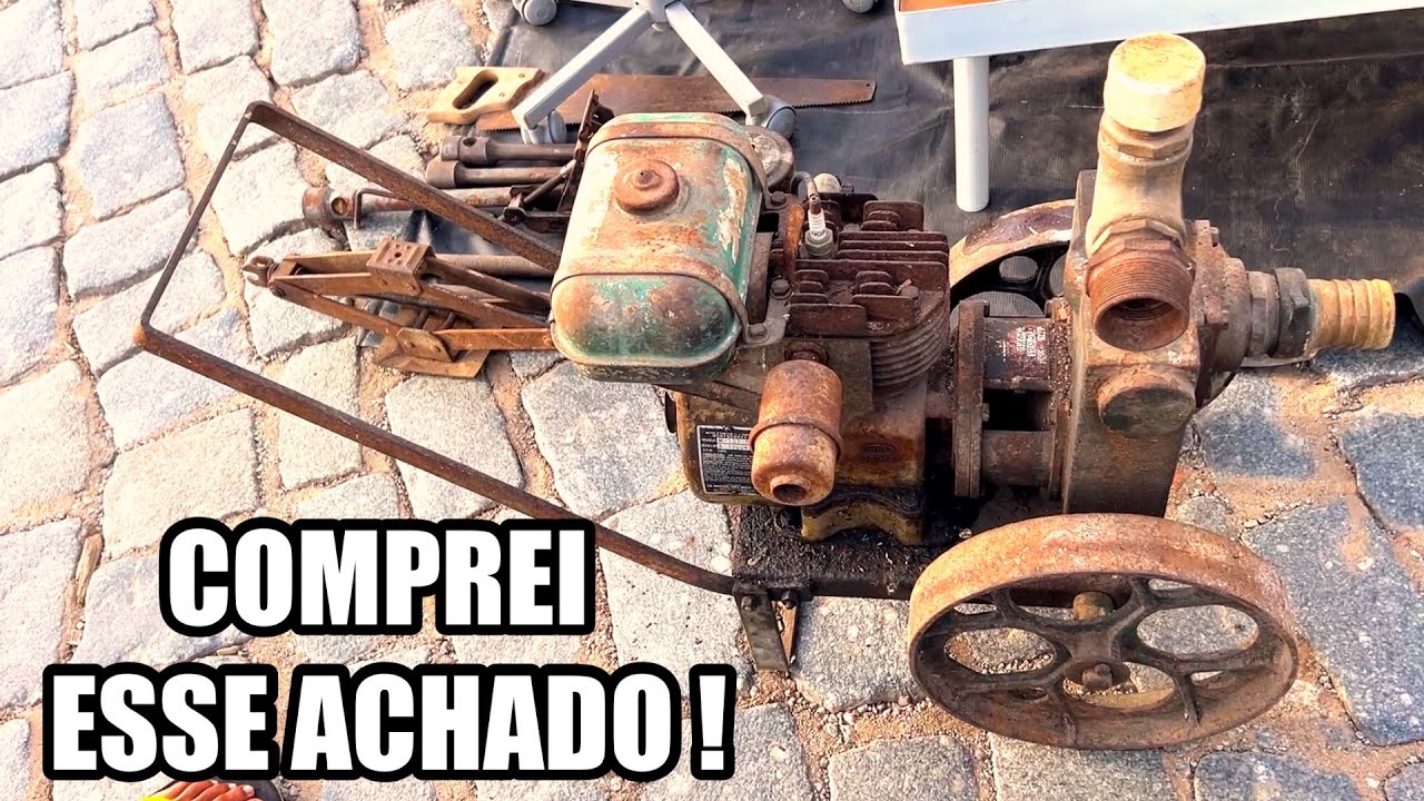 COMPREI UM MOTOR MUITO ANTIGO NA FEIRA DO ROLO DA VILA GALVÃO EM GUARULHOS !