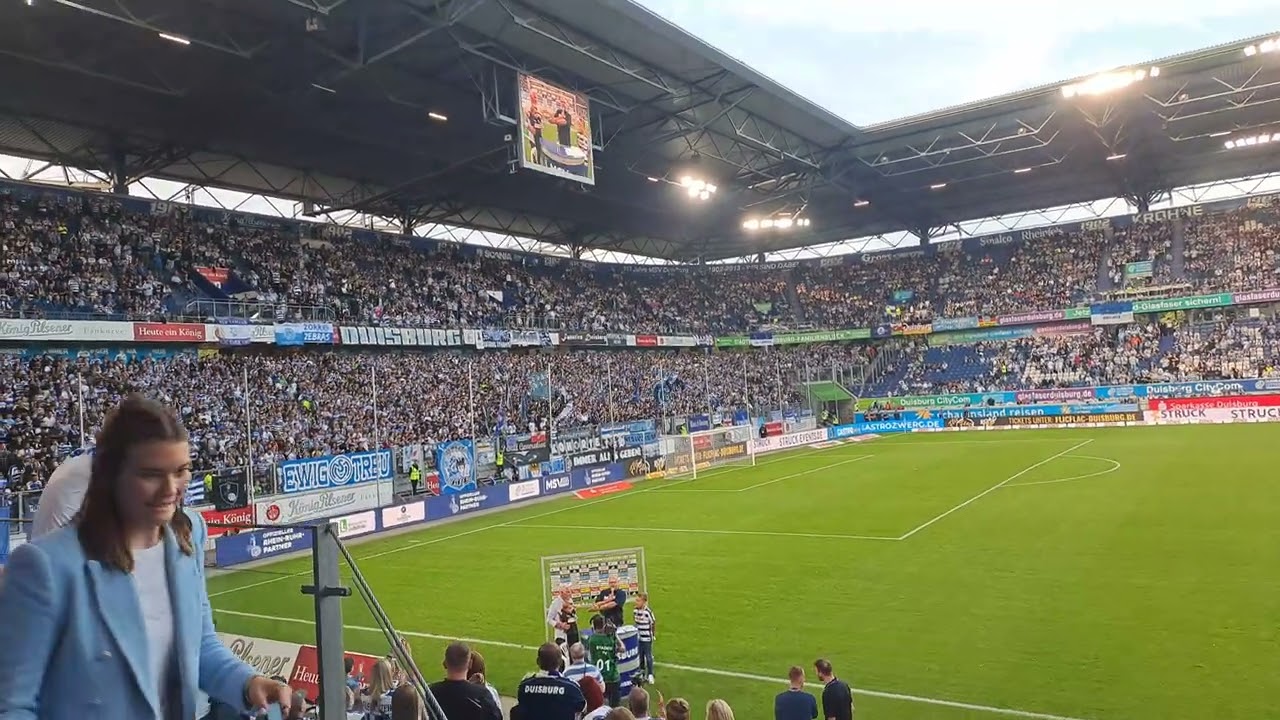 [20240830] MSV vs. F95II - Duisburg Lied - Luis - Zebratwist - Aufstellung - Hymne - Fans