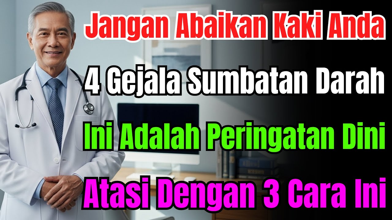 Jangan Sepelekan! Ini 4 Tanda Pembuluh Darah Tersumbat di Kaki & 3 Cara Jitu Mengatasinya.