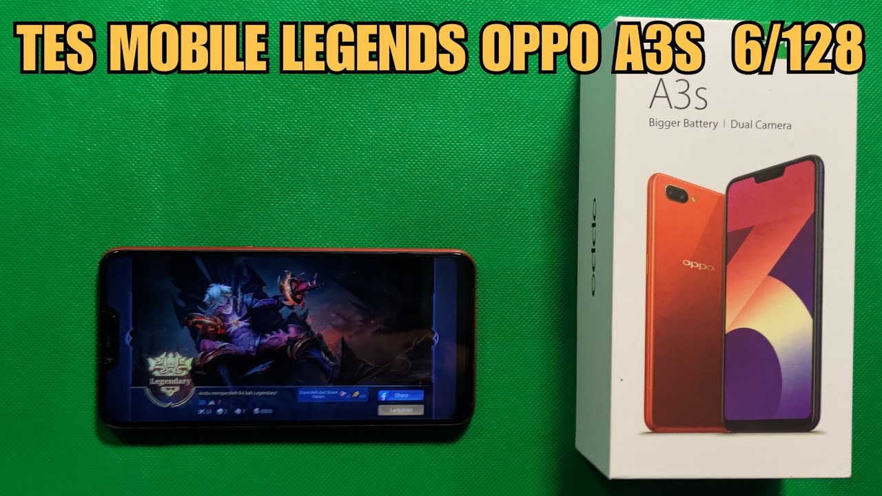 TES MOBILE LEGENDS OPPO A3S 6/128 HARGA 500 RIBUAN YANG LAGI BANYAK BEREDAR. TERBARU !!