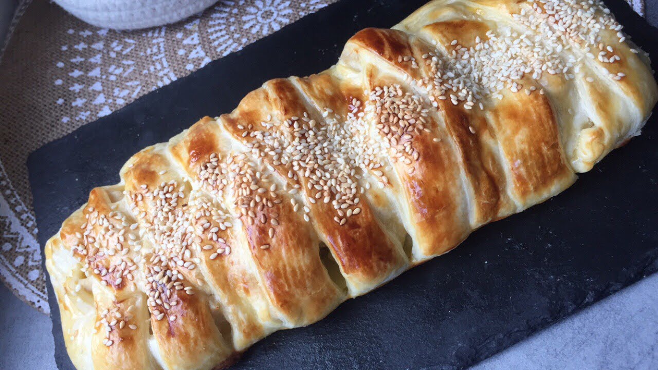 Feuilleté tressé au poulet