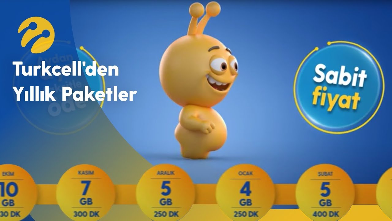 Turkcell'den Yıllık Paketler