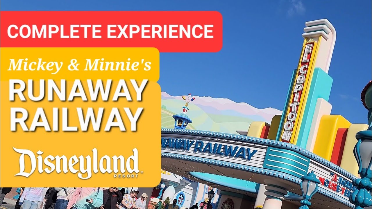 COMPLETE POV: Mickey & Minnie's Runaway Railway full queue and ride-through, Disneyland (01-28-23)